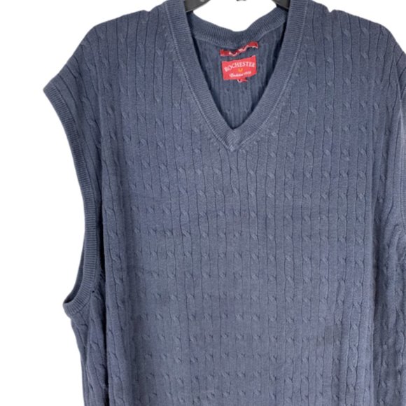 Rochester clothing Sweaters Big And Tall Classic Navyblue Rochester